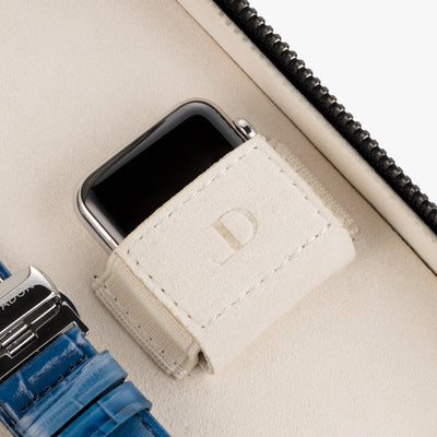 Mitternachtsschwarzes Nappaleder Reise-Etui