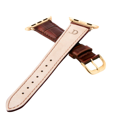 Damen Caiman Lite Mahagoni-Braun mit Gold