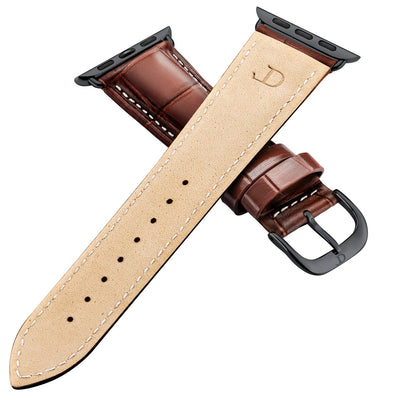 Herren Caiman Lite Mahagoni-Braun mit Schwarz / Kontrastnaht