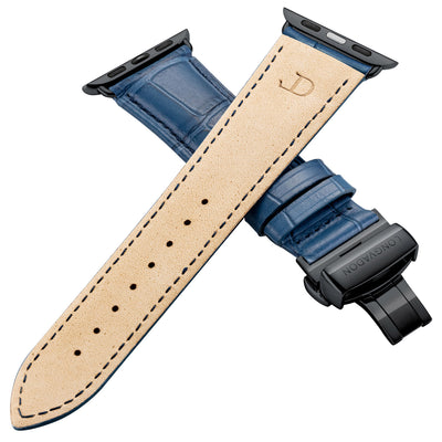 Herren Caiman Matt-Marineblau mit Schwarz