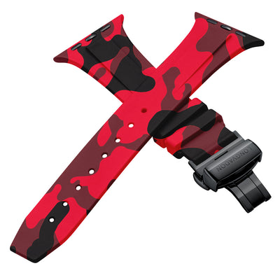 Herren Vulkan Rote Camouflage mit Schwarz