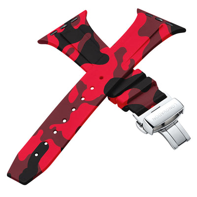 Herren Vulkan Rote Camouflage mit Silber