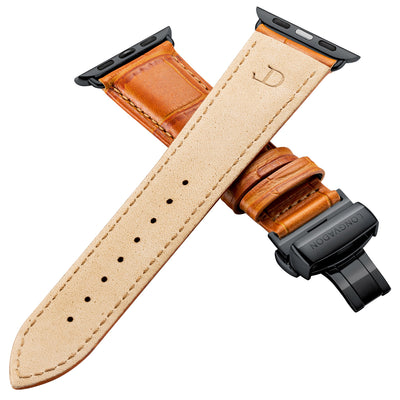 Herren Caiman Matt-Whiskey-Braun mit Schwarz