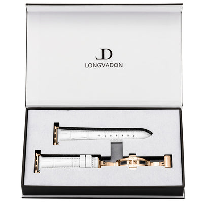 Damen Caiman Matt-Schneeweiß mit Roségold