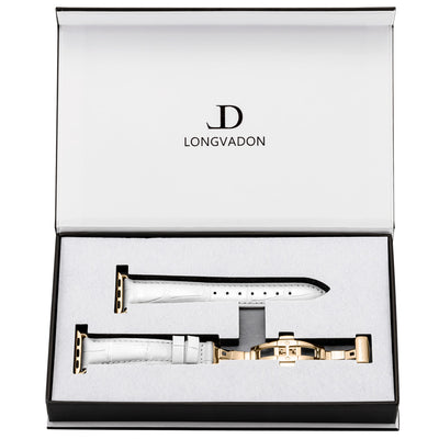 Damen Caiman Schneeweiß mit Gold