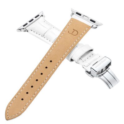 Damen Caiman Matt-Schneeweiß mit Silber