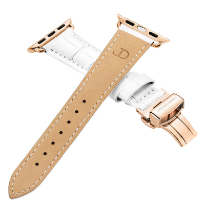 Damen Caiman Matt-Schneeweiß mit Roségold