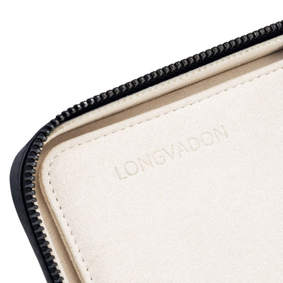 Mitternachtsschwarzes Nappaleder Reise-Etui
