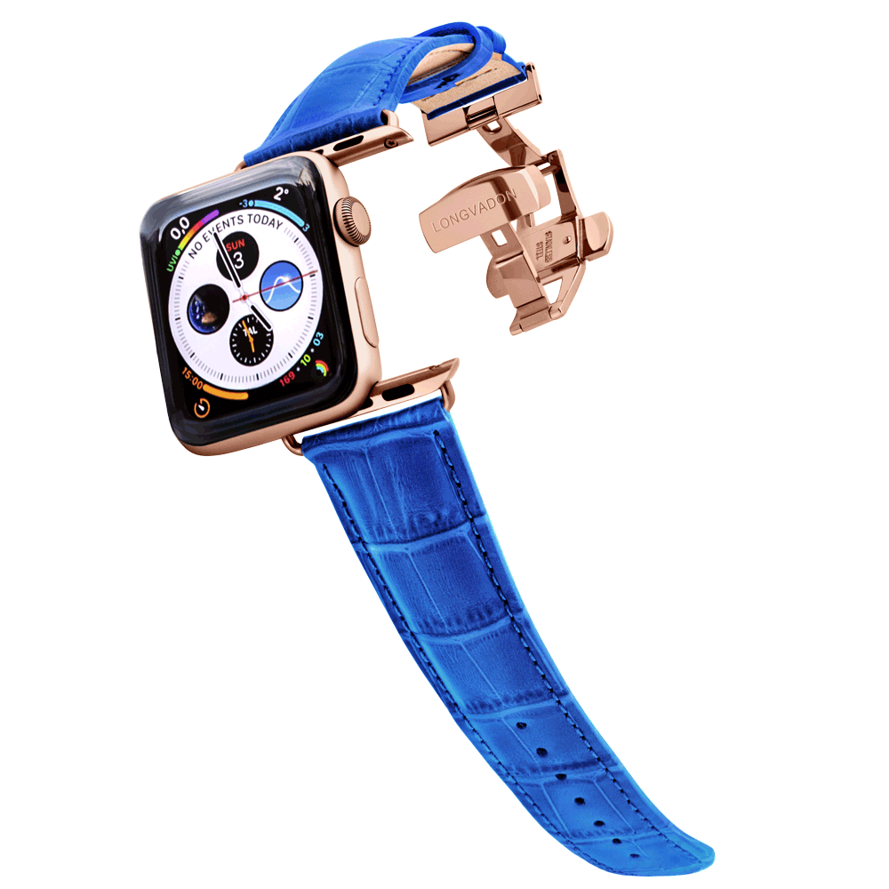 Herren Caiman Mediterran-Blau mit Roségold