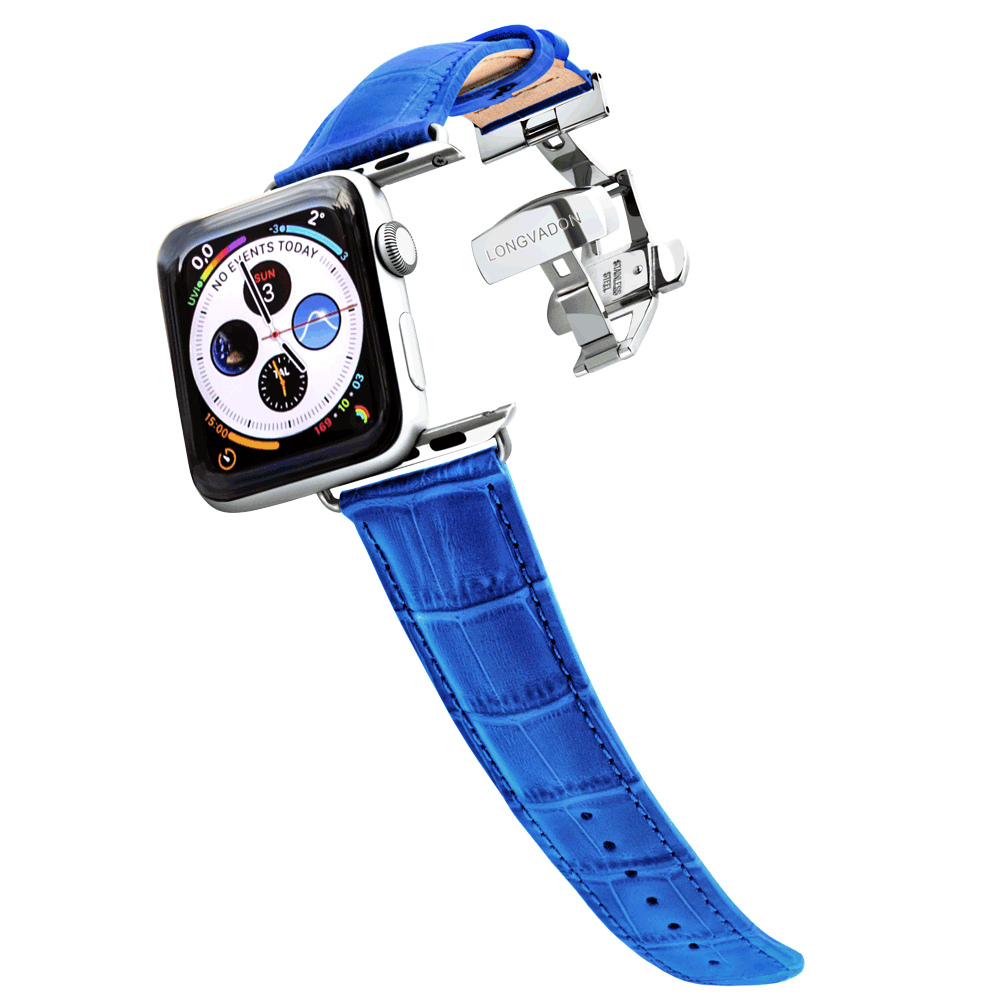 Herren Caiman Mediterran-Blau mit Silber