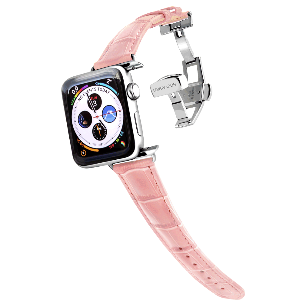 Damen Caiman Hochglanz-Rosa mit Silber