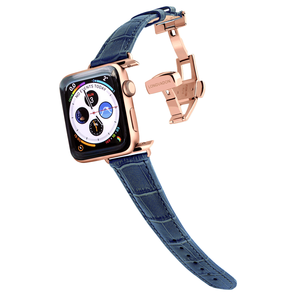 Damen Caiman Marineblau mit Roségold