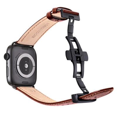 Herren Classic Mahagoni-Braun mit Schwarz