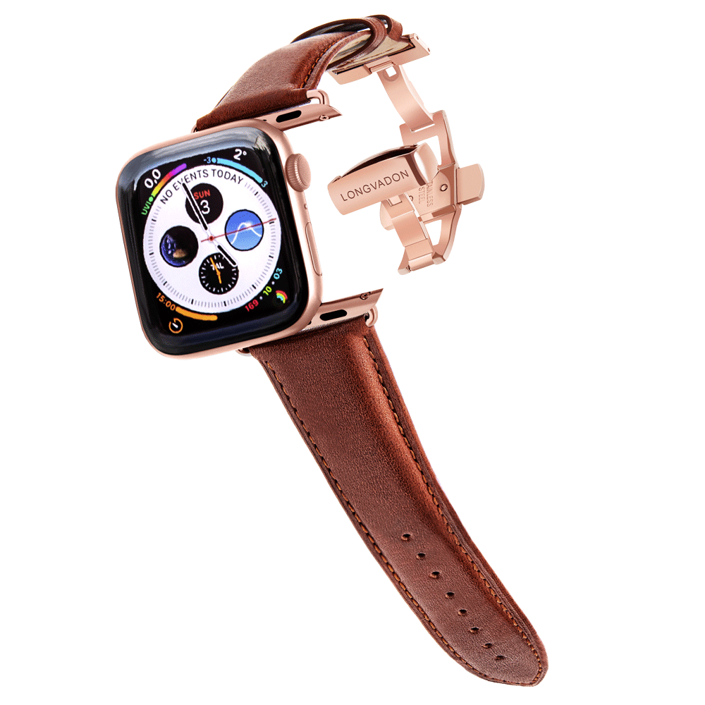 Herren Classic Mahagoni-Braun mit Roségold