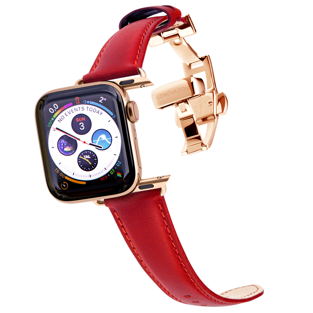 Damen Classic Purpurrot mit Roségold