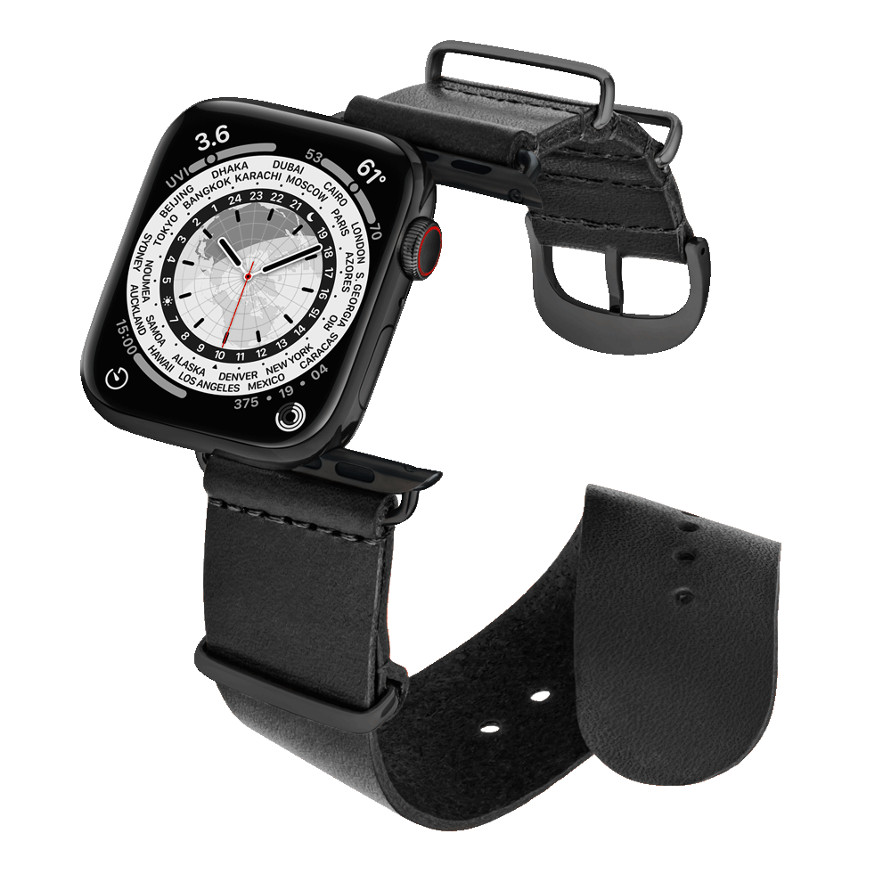 45MM Mitternachtsschwarz mit Schwarz