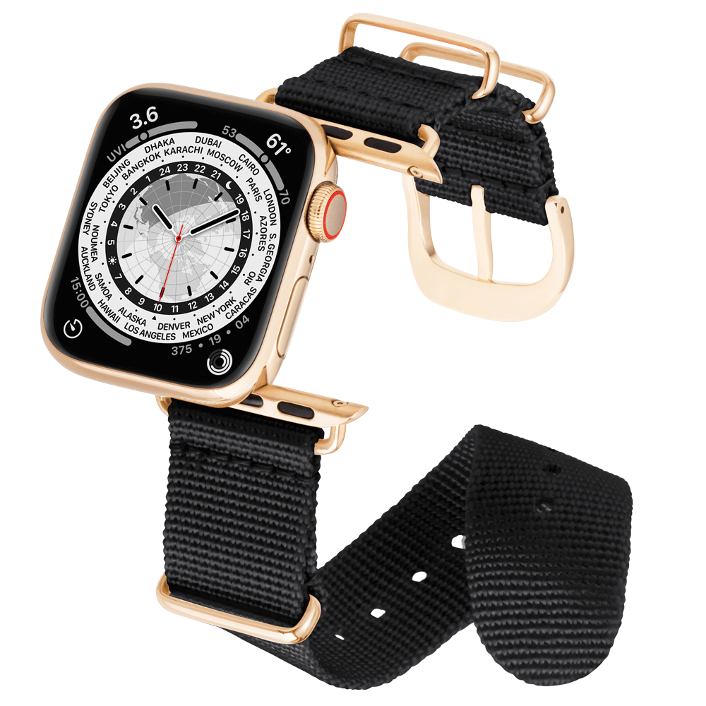 45MM Mitternachtsschwarz mit Roségold