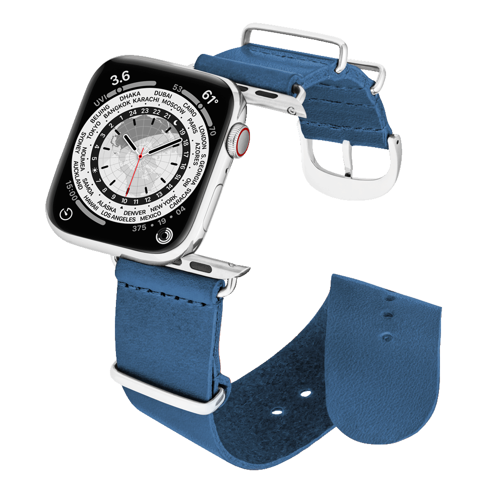 45MM Marineblau mit Silber