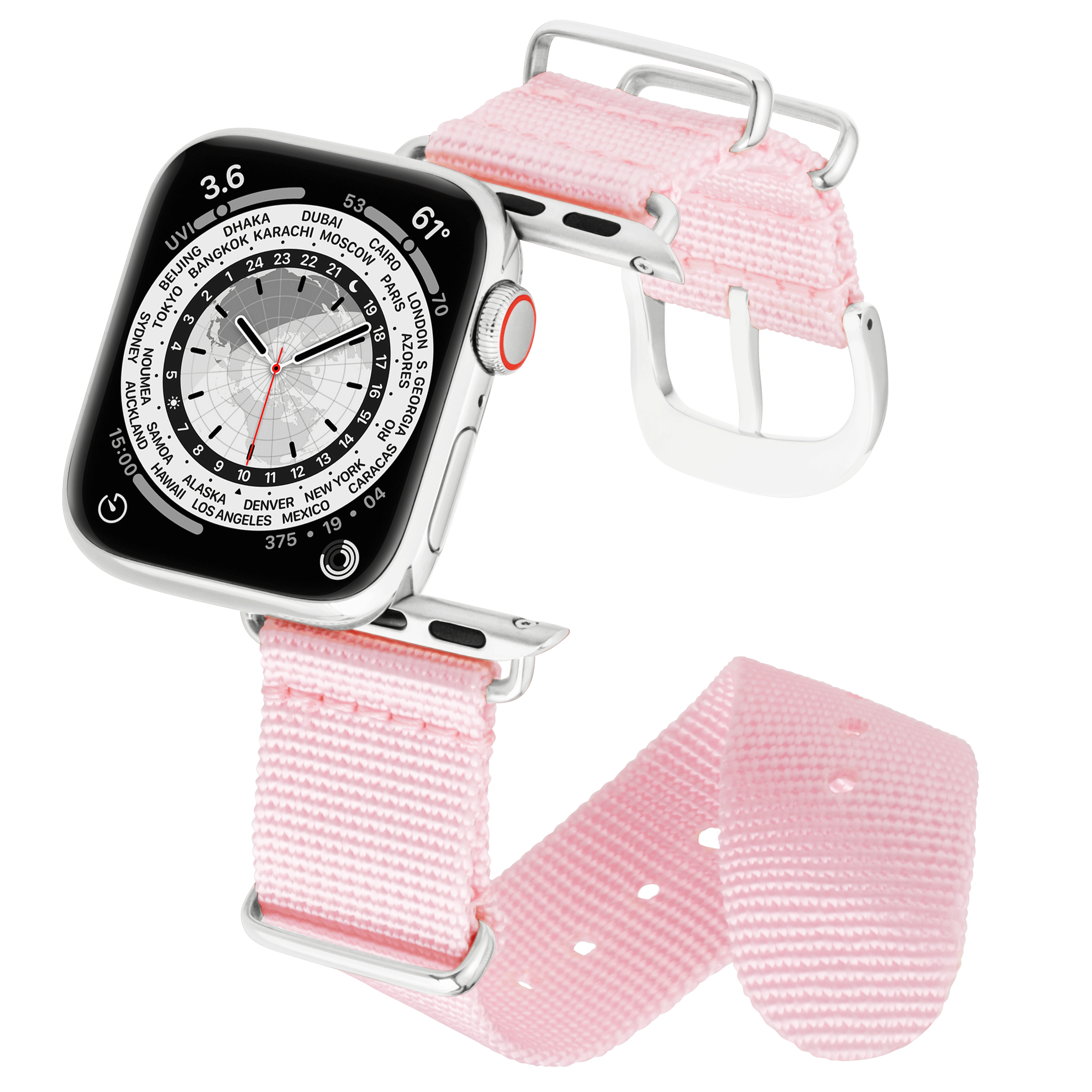 41MM Baby-Pink mit Silber