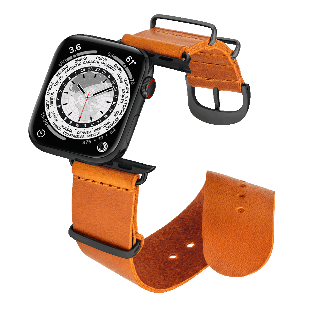 45MM Whiskey-Braun mit Schwarz