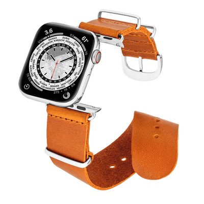 45MM Whiskey-Braun mit Silber