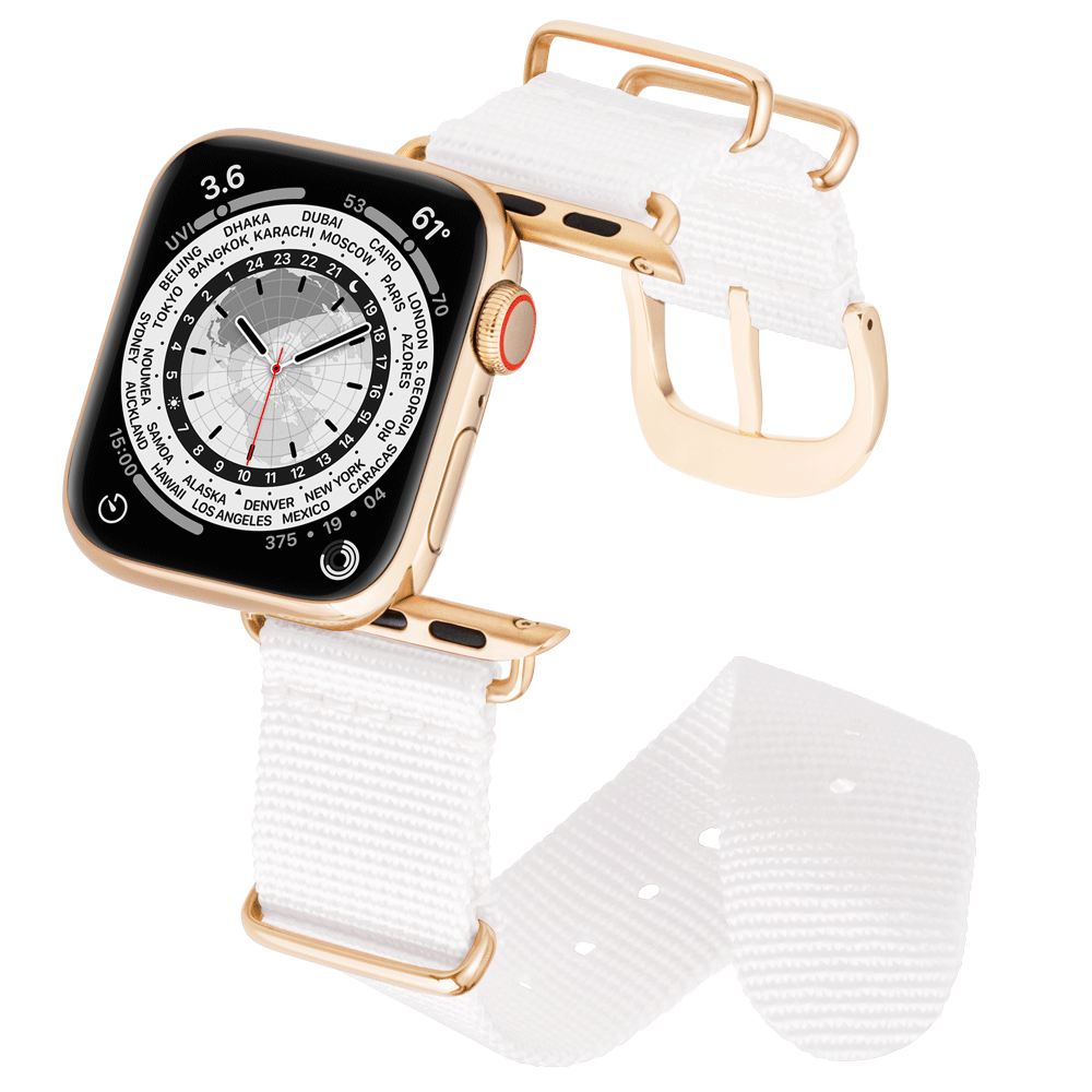 41MM Schneeweiß mit Roségold