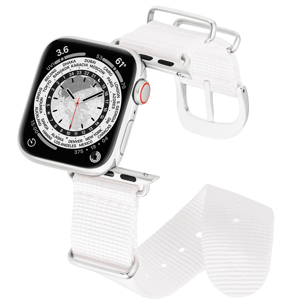41MM Schneeweiß mit Silber
