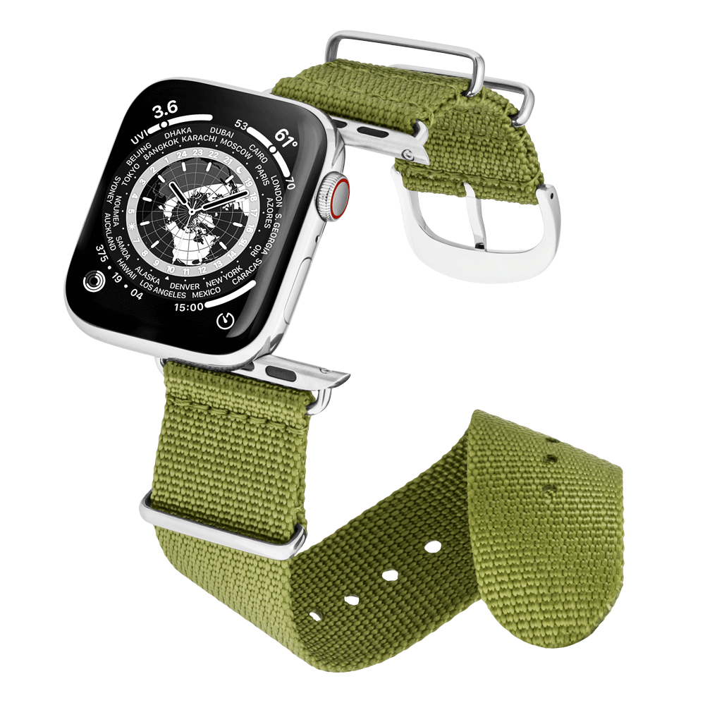 45MM Armeegrün mit Silber