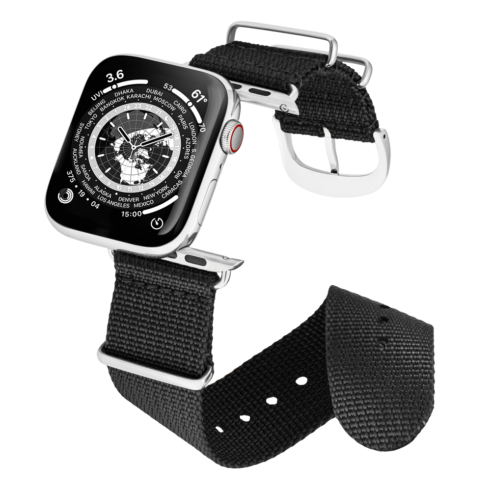 45MM Mitternachtsschwarz mit Silber