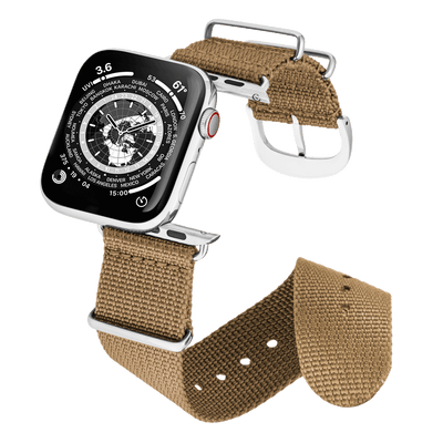 45MM Britisch-Khaki mit Silber