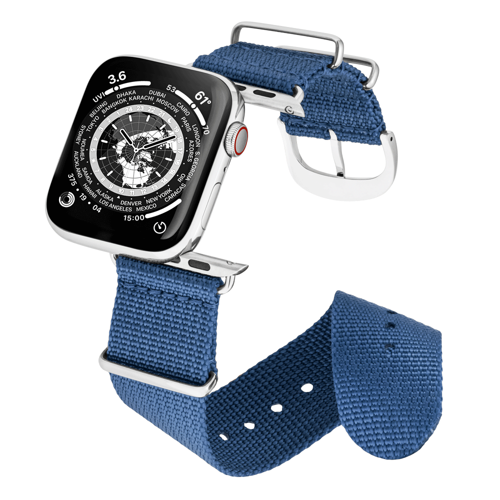 45MM Marineblau mit Silber
