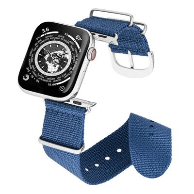 45MM Marineblau mit Silber