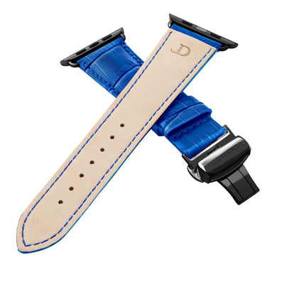 Herren Caiman Mediterran-Blau mit Schwarz