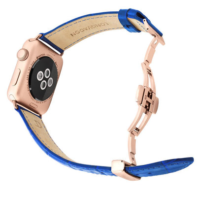 Herren Caiman Mediterran-Blau mit Roségold