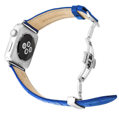 Herren Caiman Mediterran-Blau mit Silber