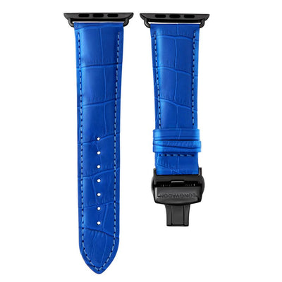 Herren Caiman Mediterran-Blau mit Schwarz