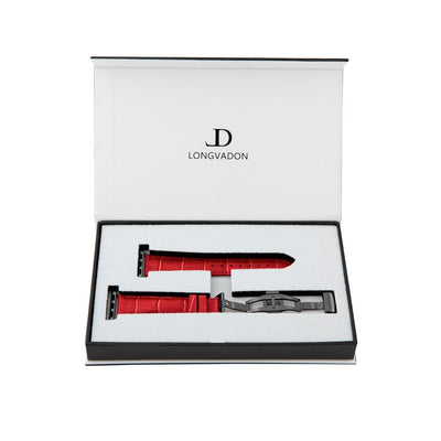 Damen Caiman Purpurrot mit Schwarz