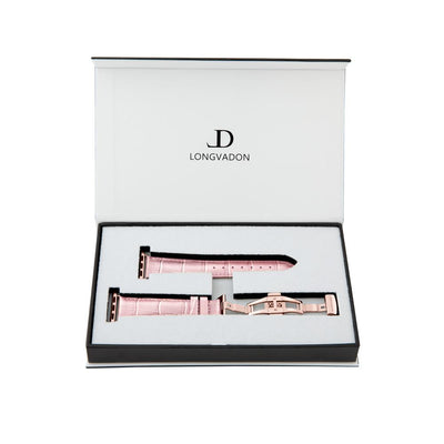 Damen Caiman Hochglanz-Rosa mit Roségold