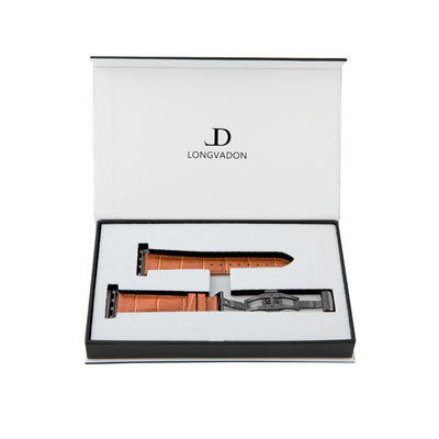 Damen Caiman Whiskey-Braun mit Schwarz