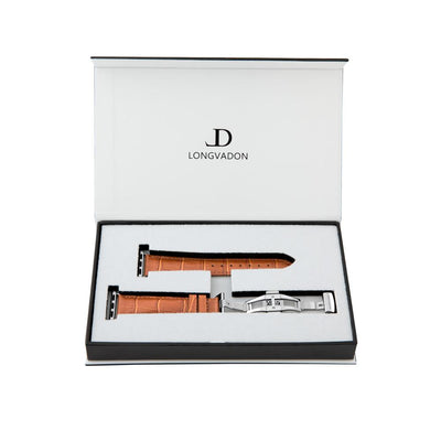 Damen Caiman Whiskey-Braun mit Silber