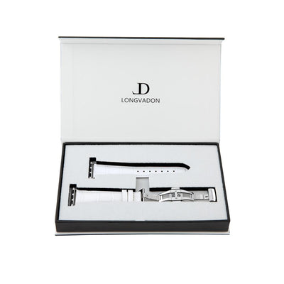 Damen Caiman Schneeweiß mit Silber