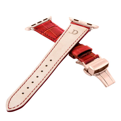 Damen Caiman Purpurrot mit Roségold