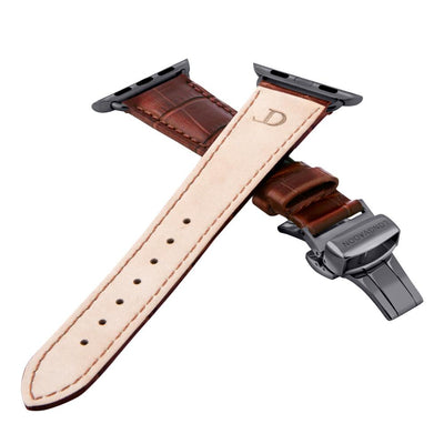 Damen Caiman Mahagoni-Braun mit Schwarz