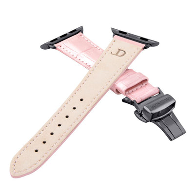 Damen Caiman Hochglanz-Rosa mit Schwarz