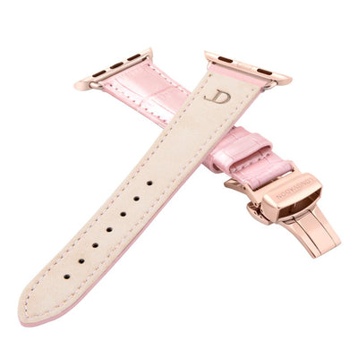 Damen Caiman Hochglanz-Rosa mit Roségold
