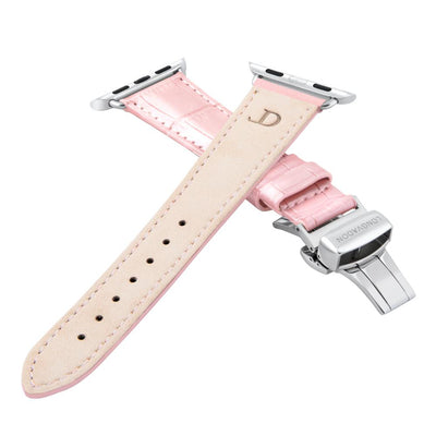 Damen Caiman Hochglanz-Rosa mit Silber
