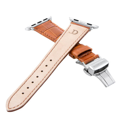 Damen Caiman Whiskey-Braun mit Silber