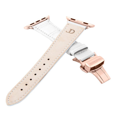 Damen Caiman Schneeweiß mit Roségold