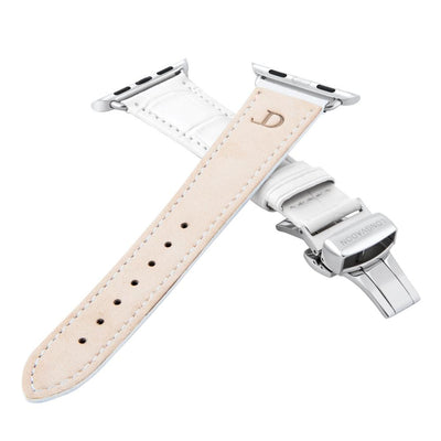 Damen Caiman Schneeweiß mit Silber