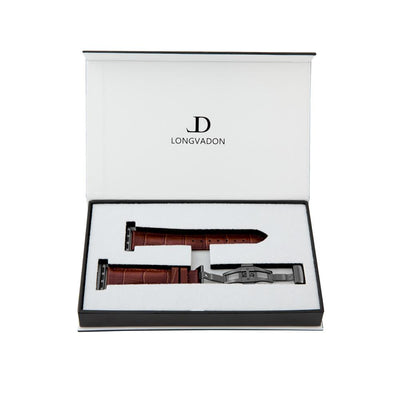 Damen Caiman Mahagoni-Braun mit Schwarz